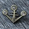 Boudika House Pin Gold Close Up